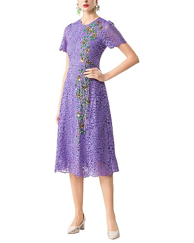 burryco midi dress Burryco Short Sleeve Midi Dress
