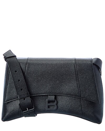 Balenciaga Downtown Medium Leather Shoulder Bag