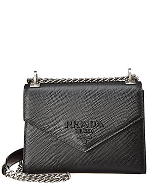 prada monochrome saffiano leather bag