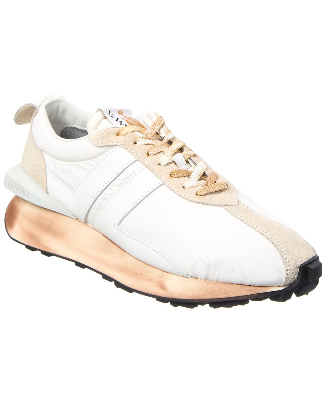 Nylon & Suede Running Sneaker