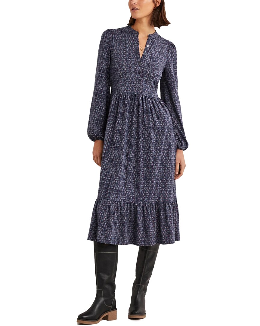 Eleanor Jersey Midi Dress Navy Women Boden Navy Eleanor Jersey Midi