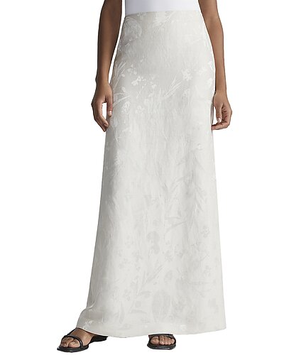 Lafayette 148 New York Linen-Blend Maxi Skirt