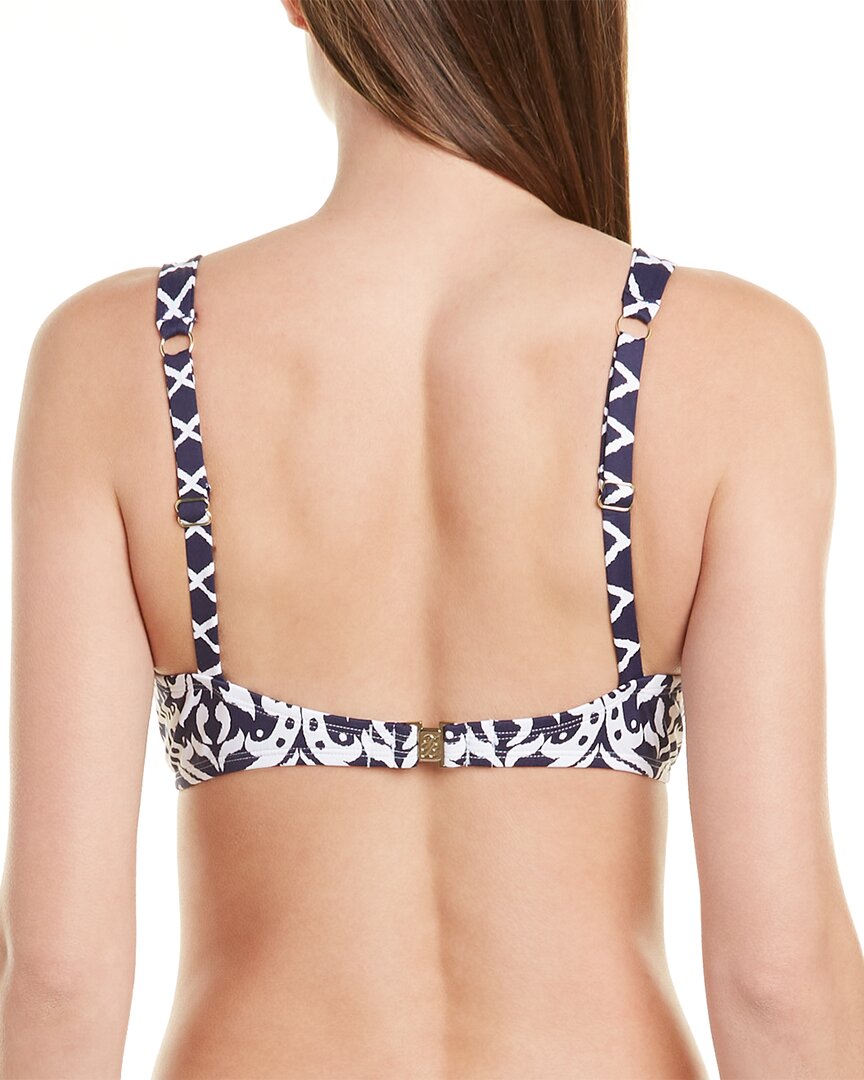 Tommy Bahama Ikat Diamonds Bikini Top In Blue Modesens