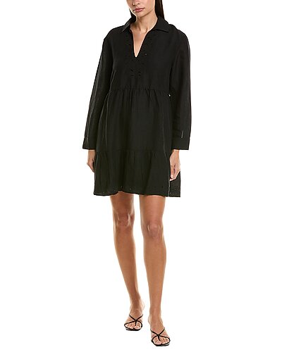 tommy bahama st lucia linen blend dress Tommy Bahama Women's St. Lucia Linen-Blend Bias-Cut Coverup Dress - Mare Navy