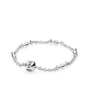 PANDORA Silver Five Clip Station Bracelet 