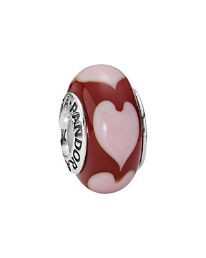 PANDORA Silver & Murano Glass Charm 