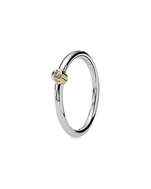 PANDORA Morning Star 14K & Silver Diamond Ring