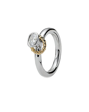 PANDORA Reminder 14K & Silver CZ Ring