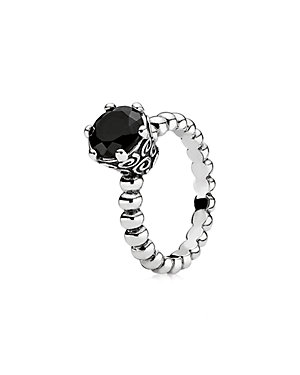 PANDORA Secret Winds Silver Spinel Ring