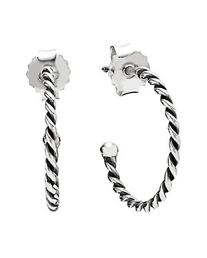 PANDORA Silver Hoops