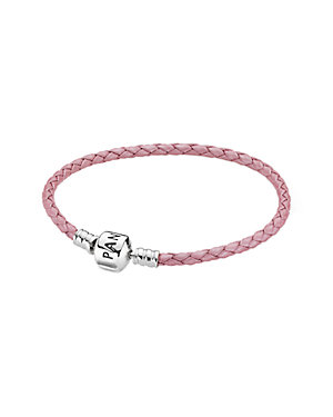 PANDORA Silver & Leather Bracelet