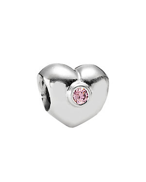PANDORA Heart Silver CZ Charm