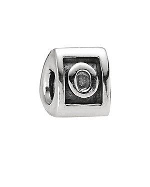 PANDORA Silver Letter O Charm