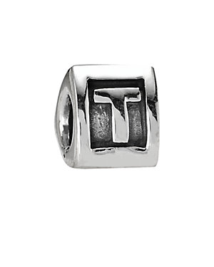 PANDORA Silver Letter T Charm