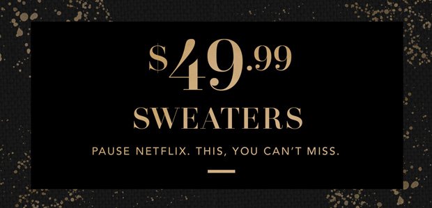 The Holiday Hangover Sale: Sweater Edition