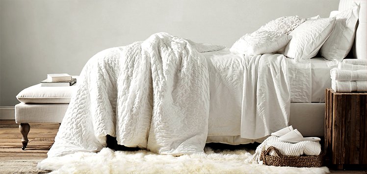 Serene White Bedding