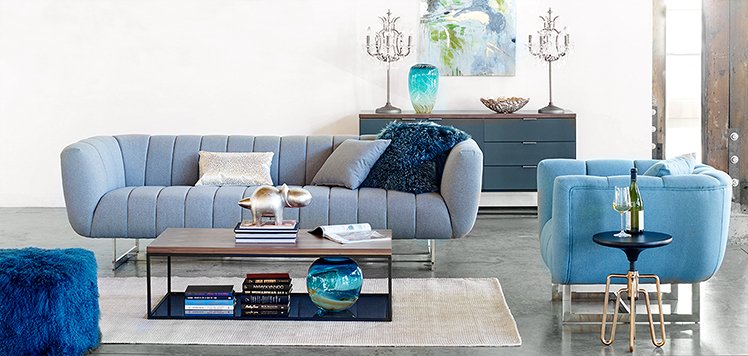 Blue Furniture to Live With Color