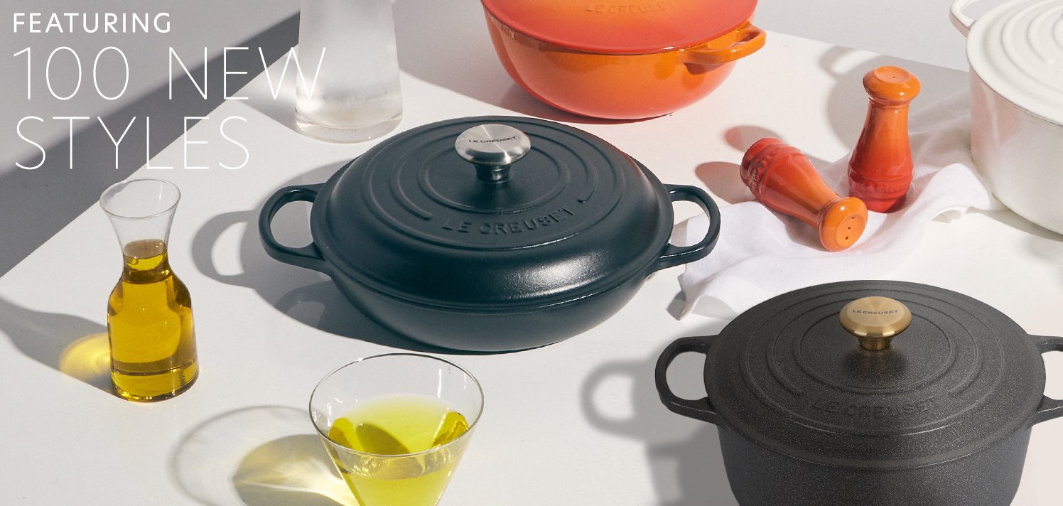 Le Creuset With New Colors Licorice & Stone