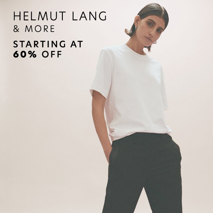 Starting at 60% Off Helmut Lang & More: Incoming Styles