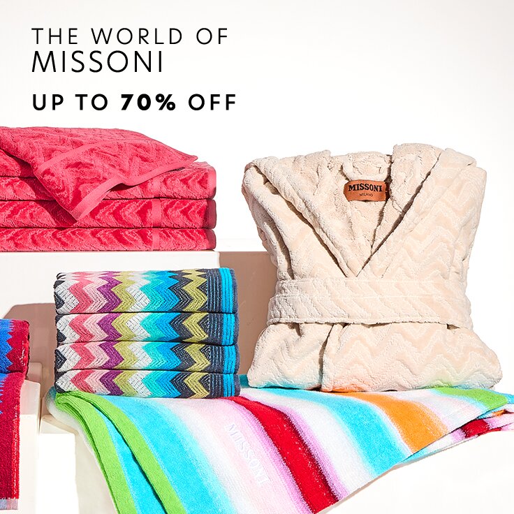 Up to 70% Off The World of Missoni: Apparel, Accessories, & Home