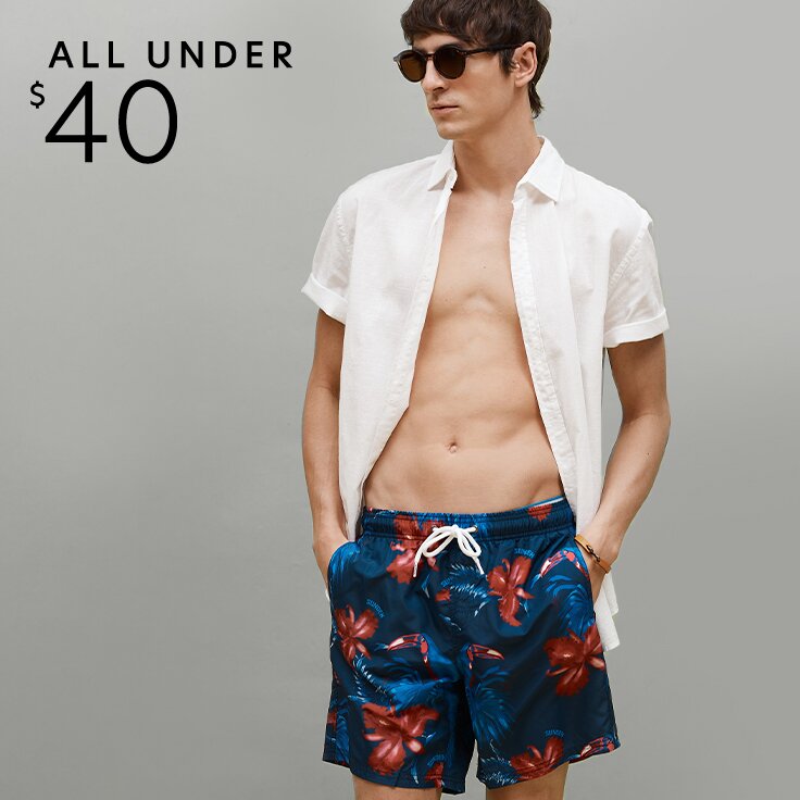 All Under $40: Men’s Swimwear