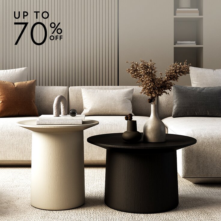 Up to 70% Off: Minimalist Furniture & Accents
