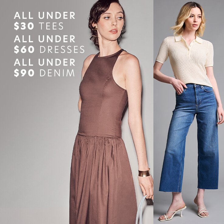 All Under $30 Tees, All Under $60 Dresses, & All Under $90 Denim: ...