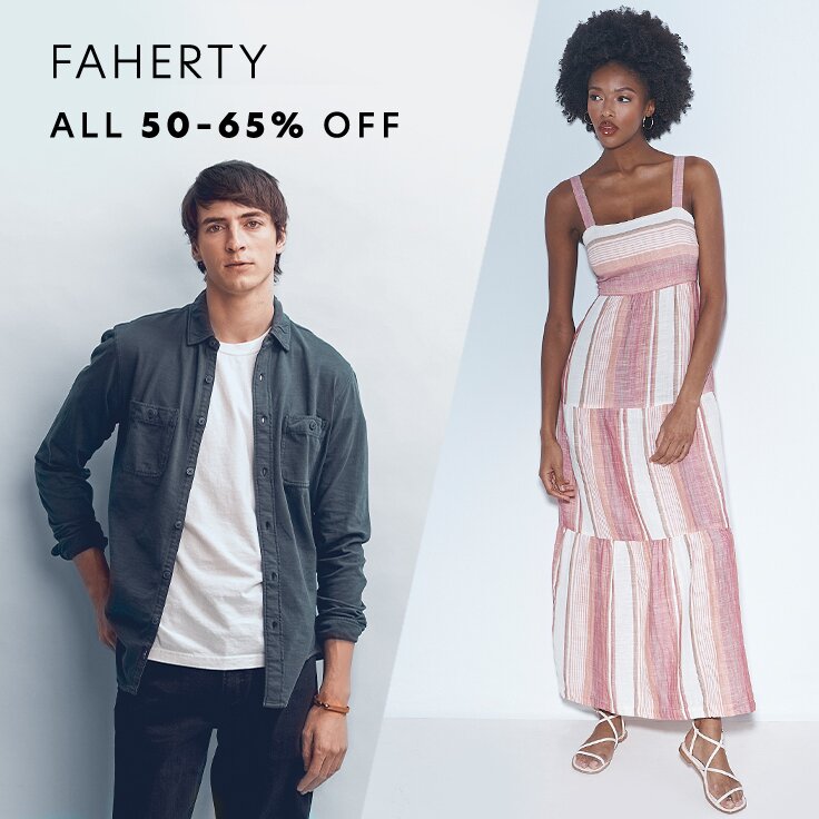 All 50 – 65% Off Faherty: 100+ New Styles