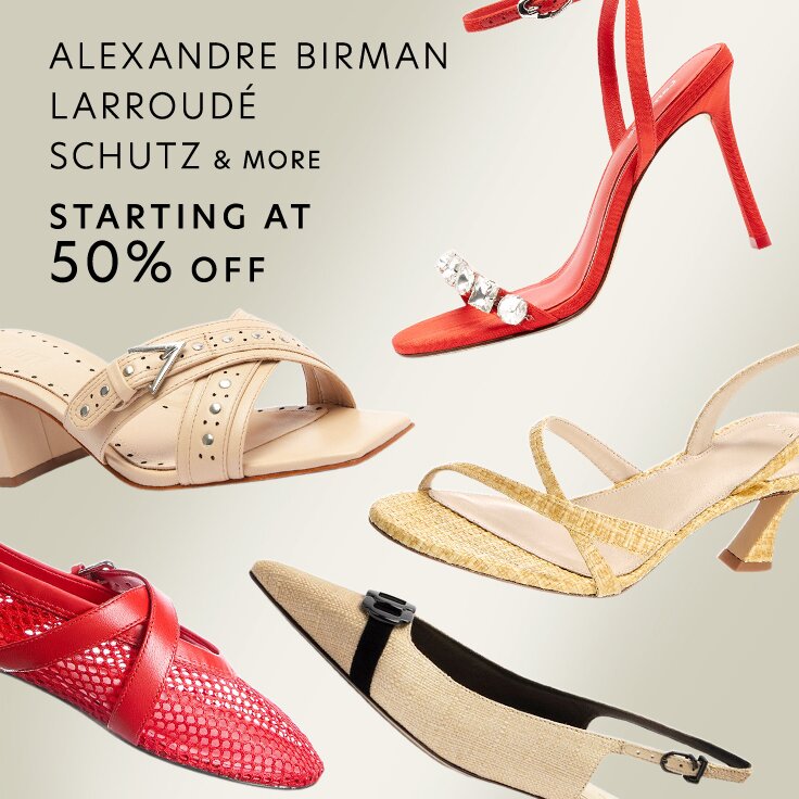 Starting at 50% Off Alexandre Birman, Larroudé, SCHUTZ, & More: ...