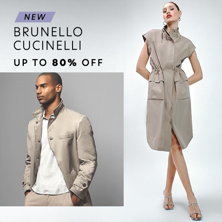 Up to 80% Off New Brunello Cucinelli: For Women & Men