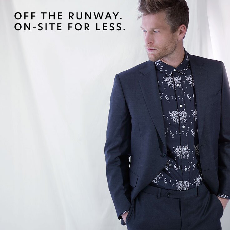 Off the Runway. On-Site for Less.: Men’s Luxury