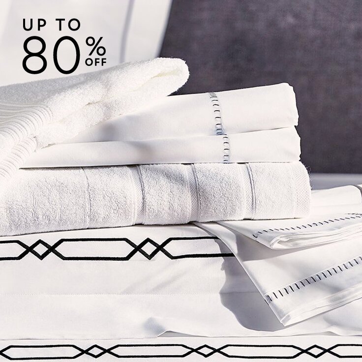 Up to 80% Off: The Luxury Bedding & Bath Event