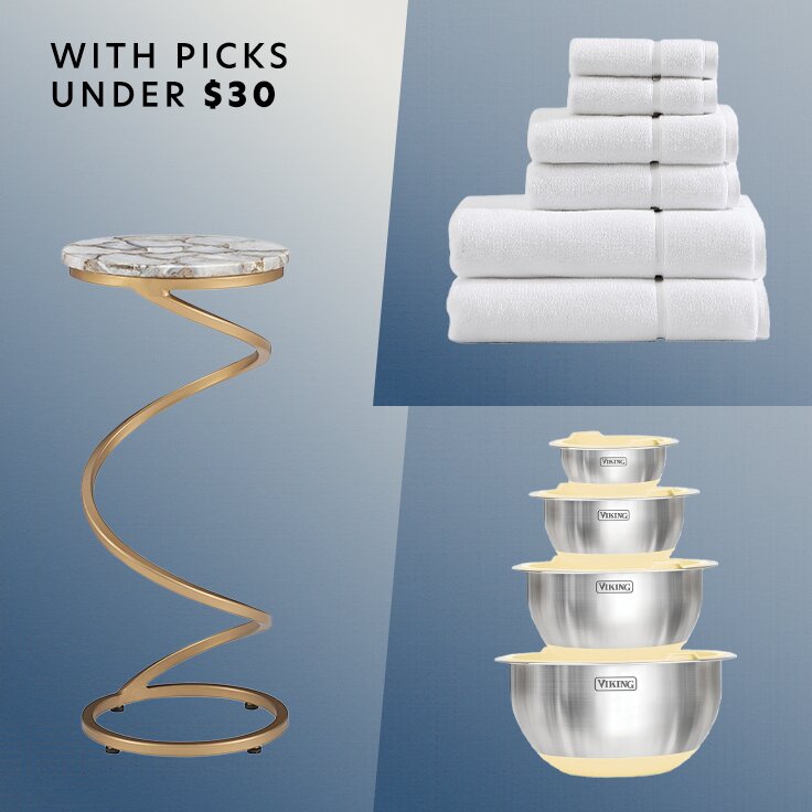 With Picks Under $30: Total Home Refresh