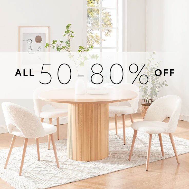All 50 – 80% Off: Furniture, Rugs, & More