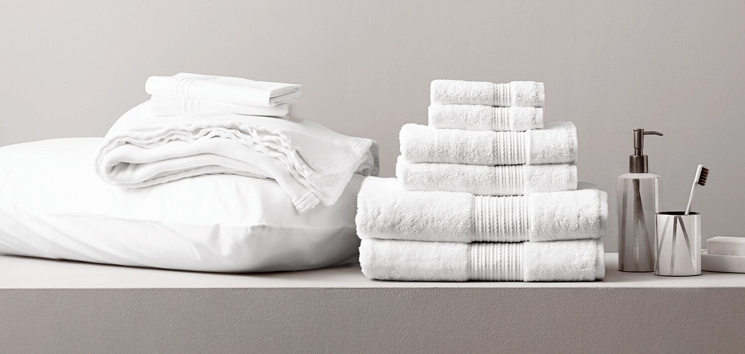 Crisp White Sheets to Towels