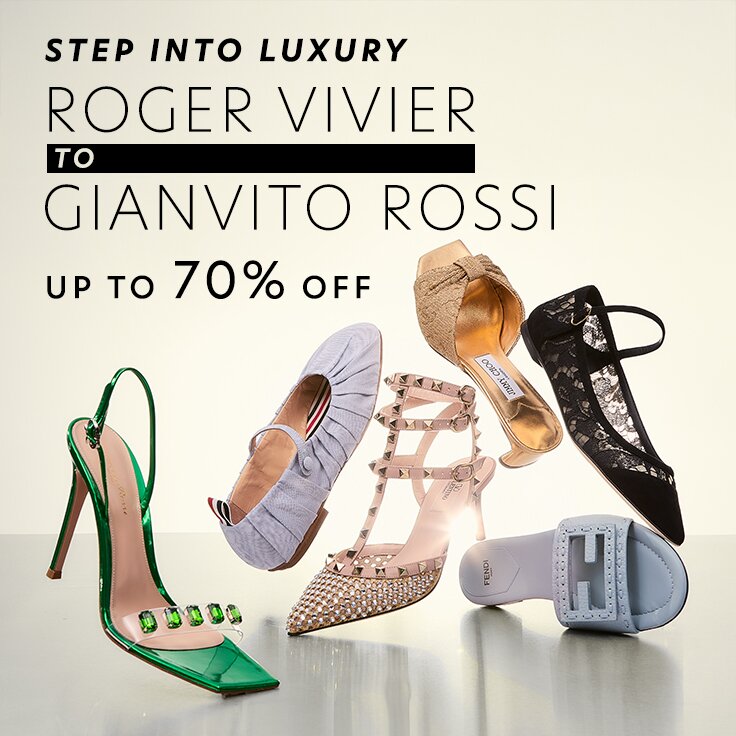 Step into Luxury | Up to 70% Off Roger Vivier to Gianvito Rossi: Shop Now