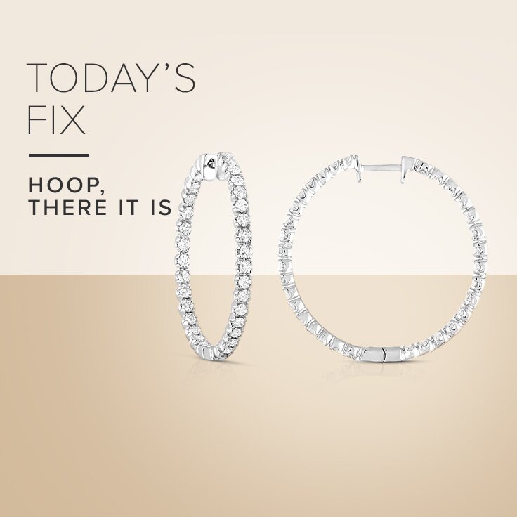 5 ct. tw. Lab-Grown Diamond Hoop Earrings