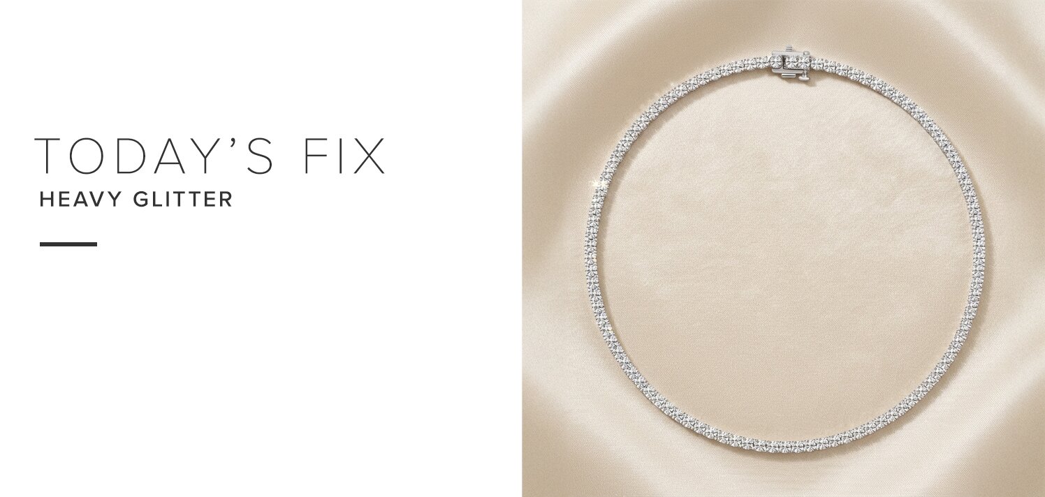 10.00 ct. tw.: Lab-Grown Diamond Tennis Necklace