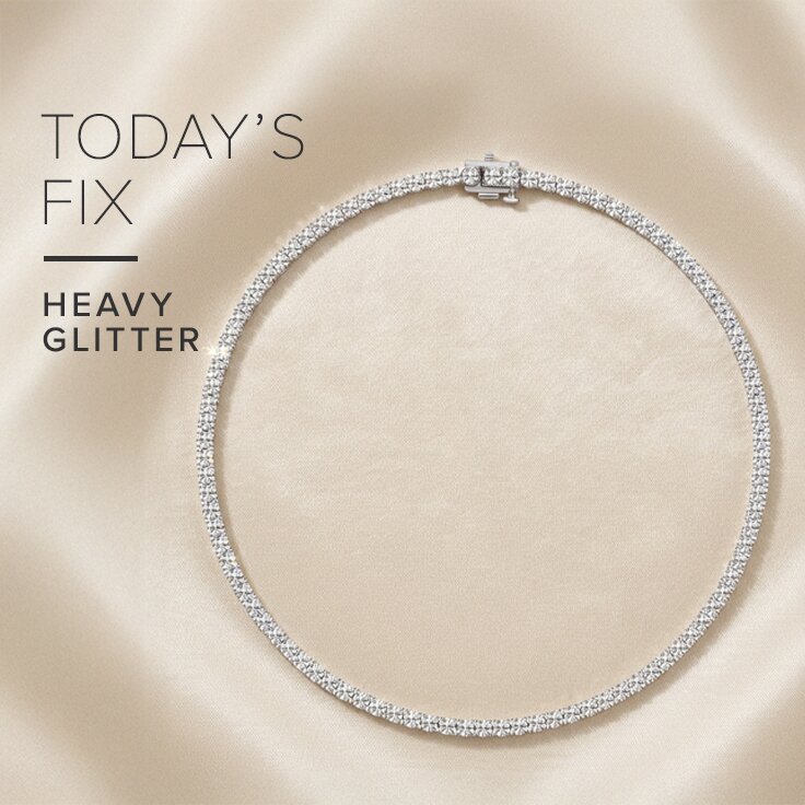 10.00 ct. tw.: Lab-Grown Diamond Tennis Necklace