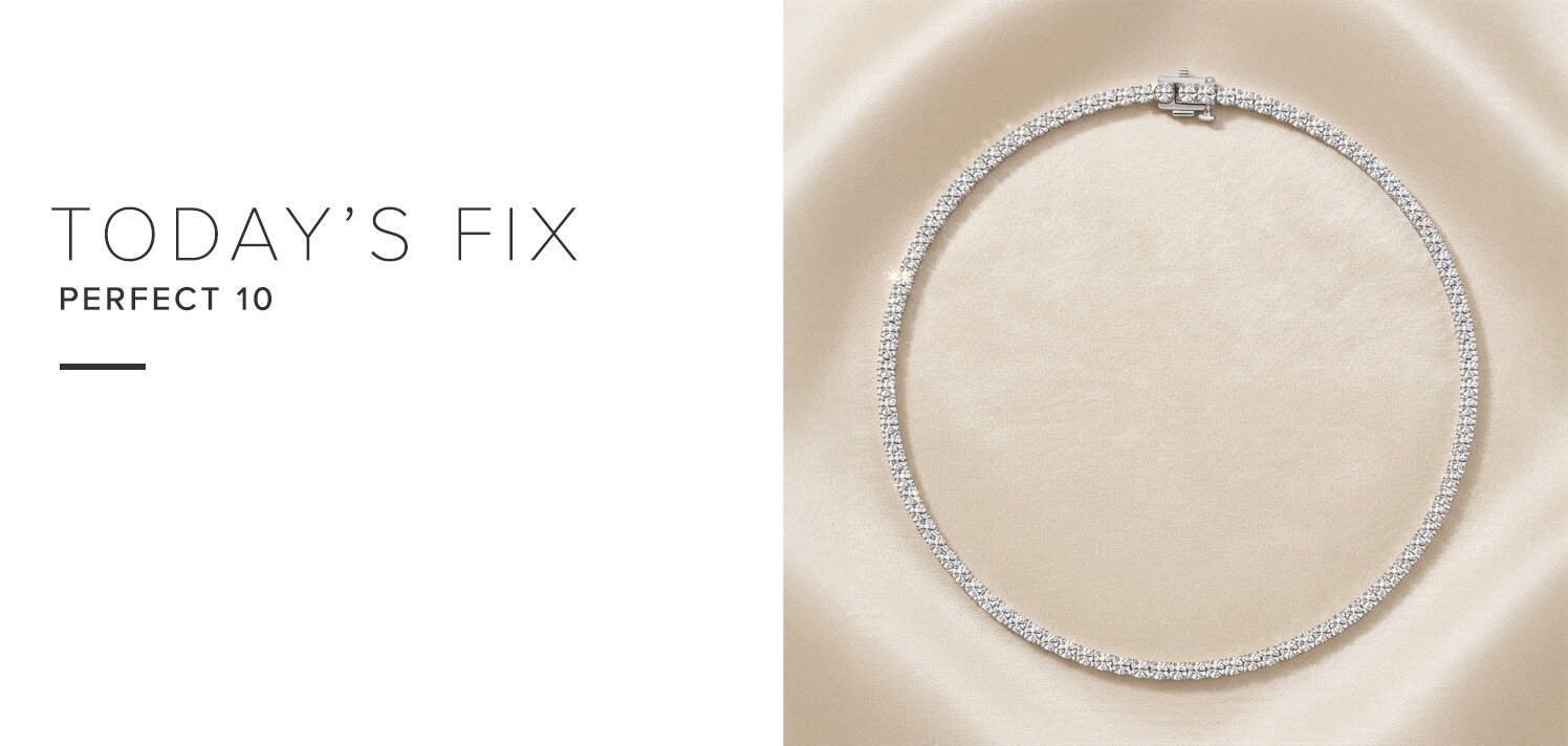10 ct. tw. Lab-Grown: Diamond Tennis Necklace