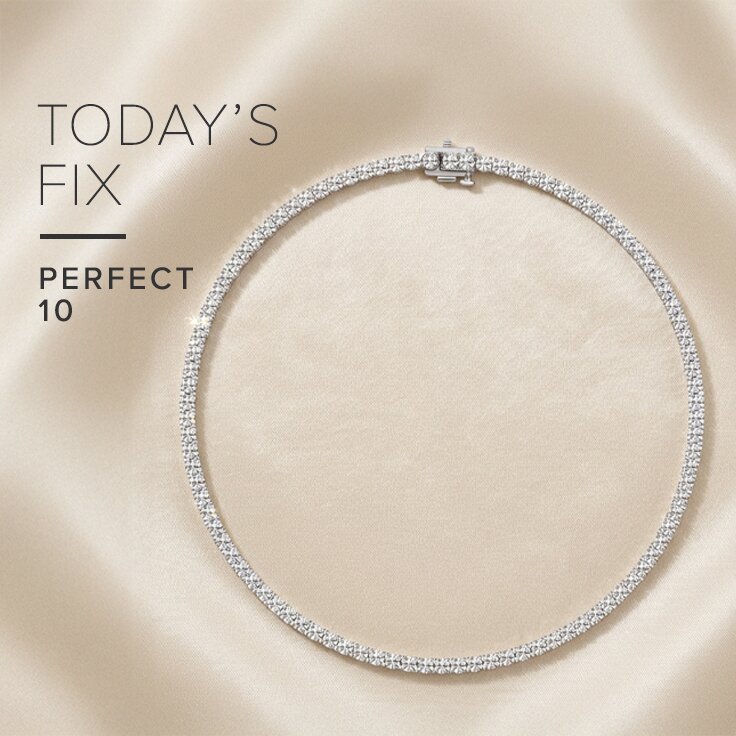 10 ct. tw. Lab-Grown: Diamond Tennis Necklace