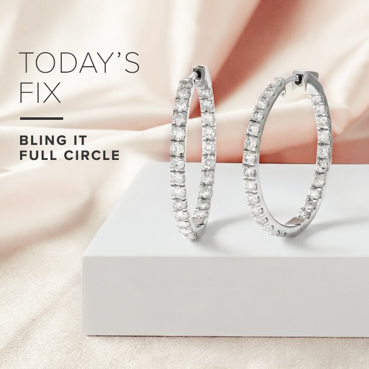 2.00 ct. tw.: Lab-Grown Diamond Hoops
