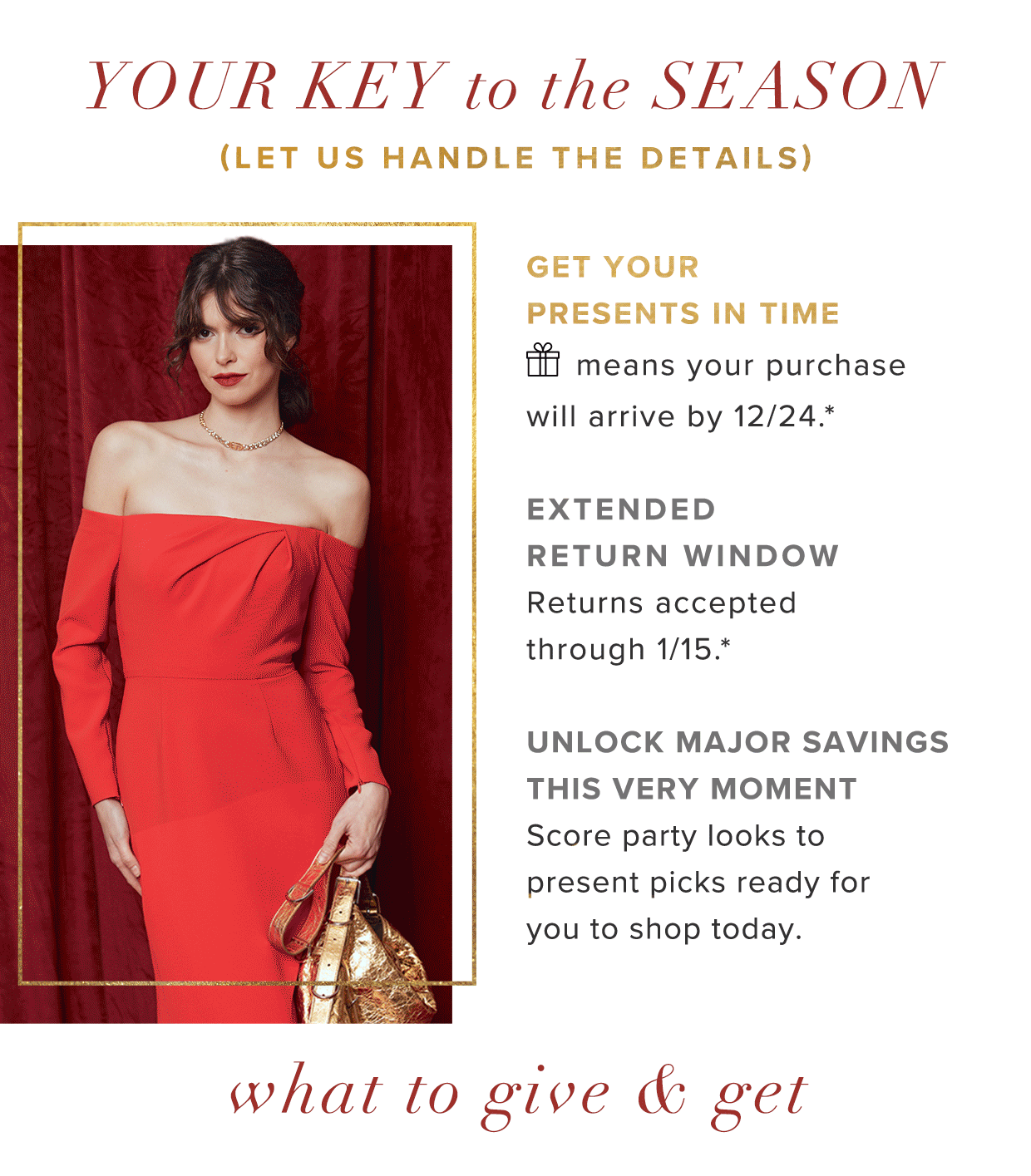 Your key to the season. Let us handle the details.