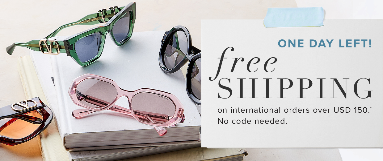 free shipping on international orders over USD 150.*