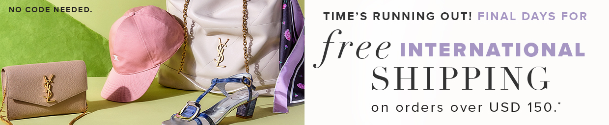 free shipping on international orders over USD 150.*