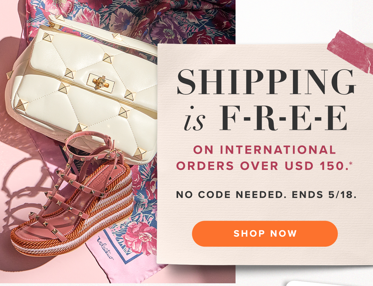 free shipping on international orders over USD 150.*
