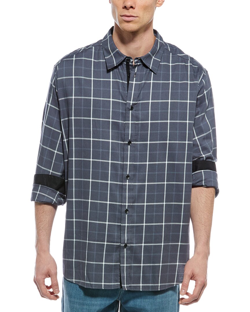 Rag & Bone Matthew Flannel Shirt In Blue