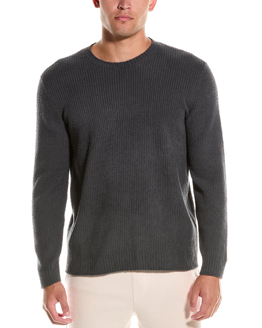 Barefoot Dreams Kids' Cozychic Cord Rib Pullover In Blue