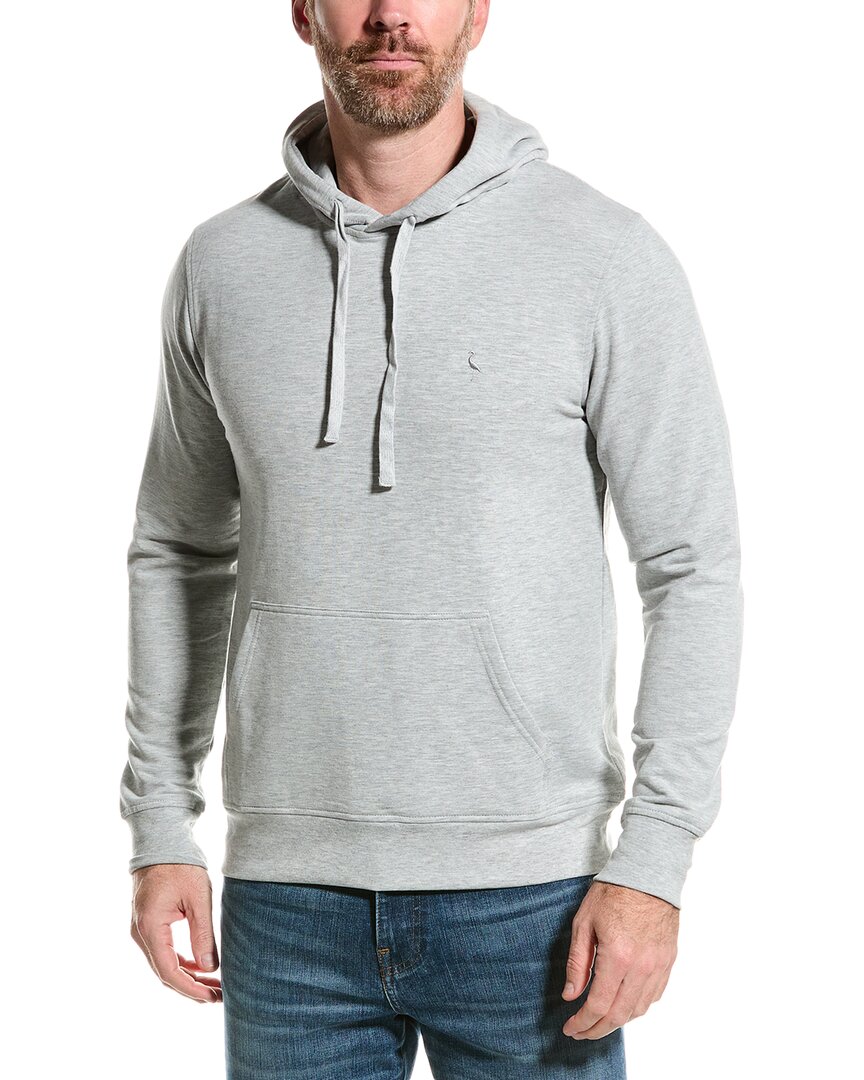 Tailorbyrd Sueded Fleece Hoodie In Grey