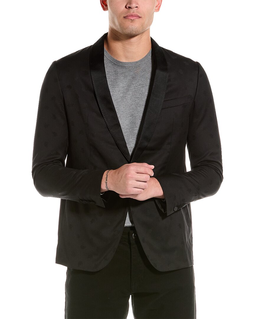 Shop Lanvin Wool & Silk-blend Jacket In Black